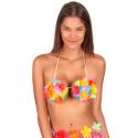 Soutien-gorge en coquillage avec des fleurs