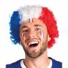 Perruque bleu blanc rouge supporter France
