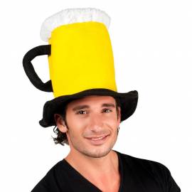 Chapeau en forme de chope de bière