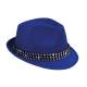 Trilby de couleur avec bande de strass en argent - Popstar