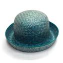 Chapeau rond catherinette en paille verte