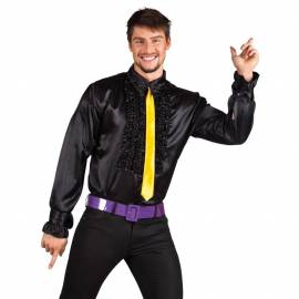 Chemise disco froufrou homme