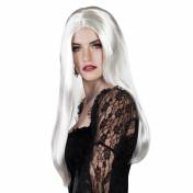 Longue perruque blanche pour femme