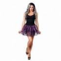 Tutu violet et noir en tulle avec des motifs d'Halloween