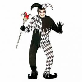 Costume de joker noir et blanc pour homme ou femme