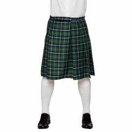 Kilt motif écossais rouge ou vert