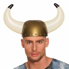 Casque de viking avec de longues cornes