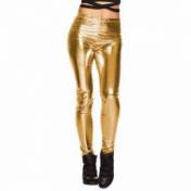 Pantalon leggings brillants de couleur