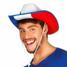 Chapeau tricolore de cow-boy