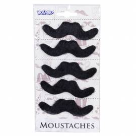 moustaches -set de 5