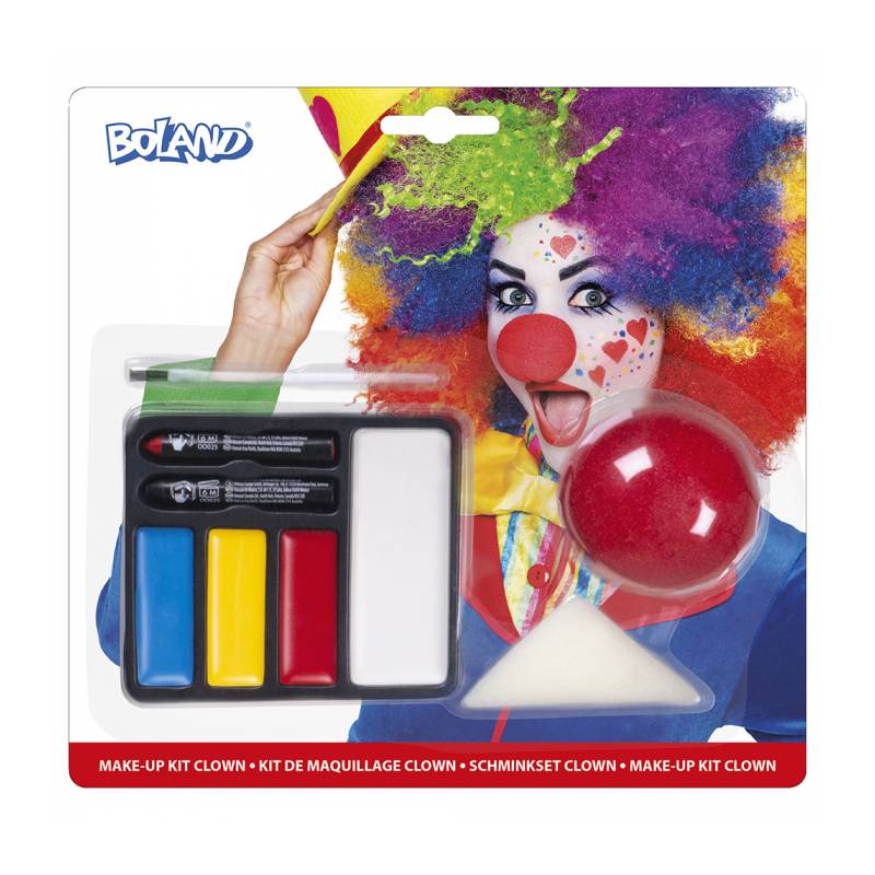 maquillage de clown ou de licorne ou de sirène