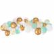 kIT 50 BALLONS POUR ARCHE OR/BLANC/VERT
