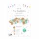 kIT 50 BALLONS POUR ARCHE OR/BLANC/VERT