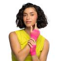 gants resille poignet rose fluo