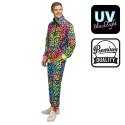 Survetement leopard art Homme fluorescent
