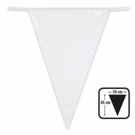 Guirlande de fanions blanc