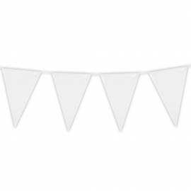 Guirlande de fanions blanc
