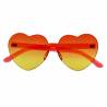 Lunettes coeur orange