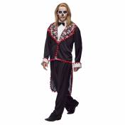 Costume homme squelette mexicain