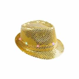 Chapeau sequins à led
