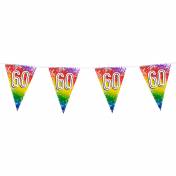 guirlande de fanions rainbow 60 ans