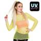 T-shirt fluo en résille, pour femme
