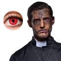 Paire de lentilles devil rouge